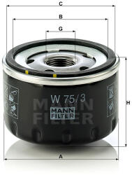 Mann-filter W75/3 olajszűrő