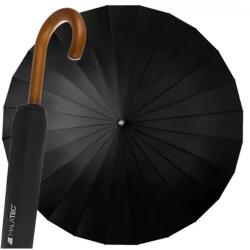 Malatec Elnöki méretű fekete esernyő, 24 üvegszálas borda, 145 cm kupola (00019367)