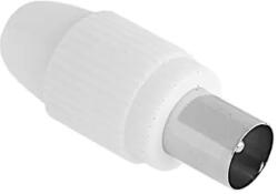 Lechpol Férfi TV antenna koaxiális dugó, nagy méret, Cabletech, 9, 52 mm (89208)