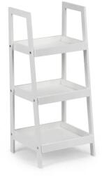 ModernHome fehér éjjeliszekrény könyvespolc 3 polccal, MDF, 78×34, 5×31 cm (RH1908-09 WHITE)