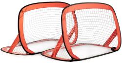 IPLAY Összehajtható focikapu szett gyerekeknek, 2 db 110×78 cm, leszúrótüskékkel (8156)