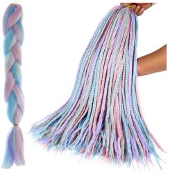 Soulima Szintetikus ombre póthaj kék-lila, 60 cm, hőálló, 99 g (00021366)