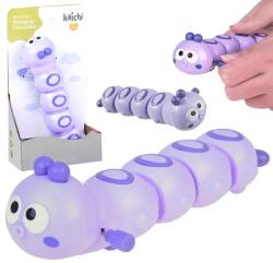 Jokomisiada Felhúzható, mozgó hernyó játék babáknak, 15 cm, színes műanyag (21522)