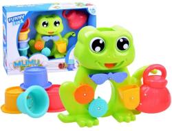 Jokomisiada Békás fürdőjáték vízkerekekkel és 4 színes pohárral (13980)