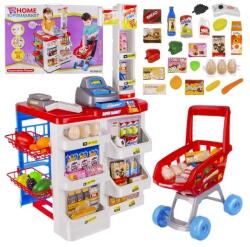  Gyermek játék szupermarket bevásárlókocsival, hang- és fényhatással, 82 cm (00022374)