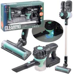 Jokomisiada Vezeték nélküli kézi gyerek játék porszívó fény- és hanghatással, szürke-zöld (17256)