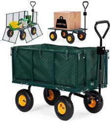 MultiGarden Kerti szállítókocsi 400 kg, traktorhoz, lenyitható oldalak, 25 cm kerekek (1018)