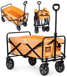 MultiGarden Összecsukható kerti és strand kézikocsi, narancssárga, 70 kg, 85×47 cm (BP-025 BROWN-ORANGE)