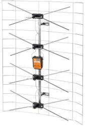Lechpol Szélessávú UHF/VHF rácsos TV antenna erősítő nélkül, kültéri (6565)