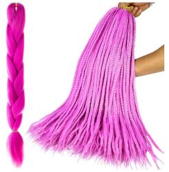 Soulima Lila szintetikus fonott hajhosszabbítás 60 cm - hő- és UV-álló (00010350)