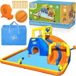 Bestway felfújható vízipark 551x502x265 cm, dupla csúszda, ágyú, medence (16609)