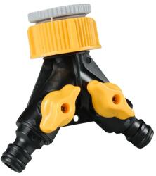 Floraland Kétutas csapelosztó 1' ' és 3/4' ' külső menetre, független szelepekkel (73493)