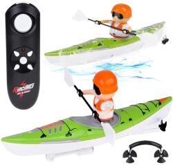 Jokomisiada Távirányítós LED-es kajak játék mozgó evezőssel, vízálló 20×13×10 cm (21301)