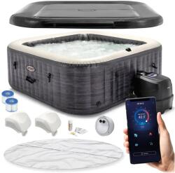 Intex felfújható négyszögletes jacuzzi, 6 személy, 196x71 cm, Wi-Fi, 170 fúvóka (28452)