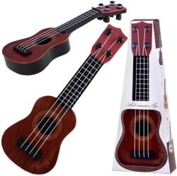 Jokomisiada Gyerek mini ukulele, 25, 5 cm, 4 nylon húr, fa hatású műanyag, 18 hó+ (19019)