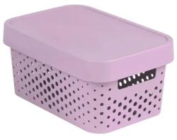 Keter Infinity áttört tárolódoboz fedővel, 4, 5 l, rózsaszín (46866)