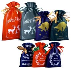 Ruhhy Karácsonyi ajándéktasak szett, 8 db, 3 méret, újrahasználható (00022251)
