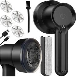 Ruhhy Vezeték nélküli ruhaborotva 3 fokozat, USB-C, 4 pótfej, 1200 mAh (00025559)