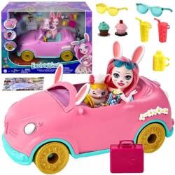 Mattel Enchantimals nyuszis autó Bree Bunny babával és Twist figurával, 25 cm (21564)