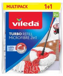 Vileda 2 db Vileda Turbo 2 az 1-ben mikroszálas mopfej-utántöltő, 35×14 cm (69126)