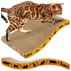 Purlov Hullámformájú karton macskakaparó fekvő, 43×22, 5 cm (00022037)