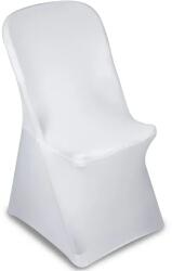 GreenBlue Fehér spandex rendezvényszék huzat 88×50×45 cm (GB374) (77748)