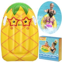 Bestway Felfújható úszódeszka gyerekeknek, fogantyús, gyümölcs mintás 84x56 cm (16496)