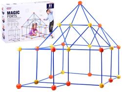 Jokomisiada Építő szívószál készlet, 81 db, nagy 39, 5 cm csövekkel (17113)