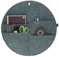 Bertoni Fali filc kör alakú zsebes rendező, szürke, XL 45 cm (80259)