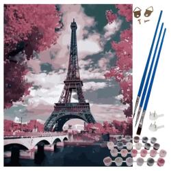 Maaleo Számozott kifestő készlet 40×50 cm, Maaleo torony, fakeretes vászon (00022784)