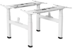 Ergo Office ER-404W fehér elektromos dupla keret, 62-128 cm, 2×125 kg, lap nélkül (70202)