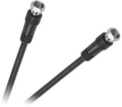 Lechpol F-sat koaxiális összekötő kábel, F dugó-F dugó, 7, 5 m, fekete (73150)
