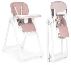 ECOTOYS Állítható magasságú etetőszék, eco-bőr huzat, dupla tálca, rózsaszín, 6-36 hó (HA-013 PINK)