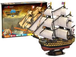 Jokomisiada HMS Victory 3D puzzle hajó, 140 db, 55×11, 8×41, 3 cm (11826)