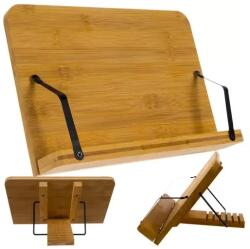 Malatec Bambusz, dönthető könyv- és tabletállvány, 21×28 cm, 6 fokozat (00019222)