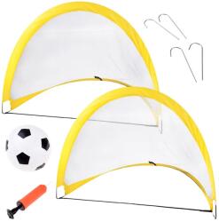 Jokomisiada Összecsukható futballkapu szett 2 db kapu + labda + pumpa, hordtáskával (14853)