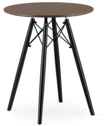 LEOBERT TODI dohányzóasztal, modern skandináv barna, kerek asztallap, 60 cm | model_3577_1-TODI-ETX60 (model_3577_1-TODI-ETX60)