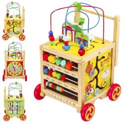 Kruzzel Fa járássegítő fogantyús oktató kocka, 12 hó+, 33×34×45 cm (00022606)
