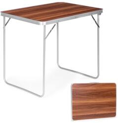 MultiGarden Összecsukható fa kempingasztal 80×60 cm, bőröndre hajtható, 3, 8 kg (GMFC-FY8060 WODERN)