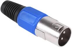 Lechpol Férfi XLR 3-pólusú mikrofoncsatlakozó kék, kábelre szerelhető (59801)