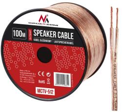 Maclean Hangszóró kábel 2x1, 5 mm2, áttetsző PVC, 100 m, CCA (50957)