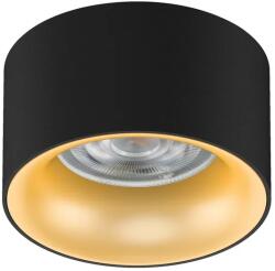 Maclean Süllyeszthető alumínium spotlámpa GU5.3, kerek, 70×40 mm, fekete/arany (75353)