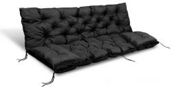 AIO Kerti pad-/hintapárna szett 100x60x50 cm + 2×42 cm, fekete (87006)