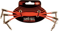 Ernie Ball FLAT RIBBON PATCH KÁBEL 15 CM 3 PACK RED - arkadiahangszer