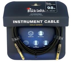 BlackSmith Golden Series egyenes jack 3m-es kábel