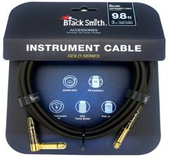 BlackSmith Golden Series egyenes-pipa jack 3m-es kábel