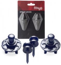 Stagg SSL1 BK Strap Locks - arkadiahangszer