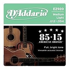 Daddario EZ920 Bronz 12-54 akusztikus húr szett