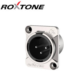 Roxtone RX3MD-NT XLR papa szerelhető 3 pólusú (ezüst)