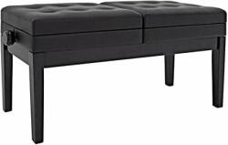 Grand HY-PJ026 Dupla zongoraszék Black Gloss